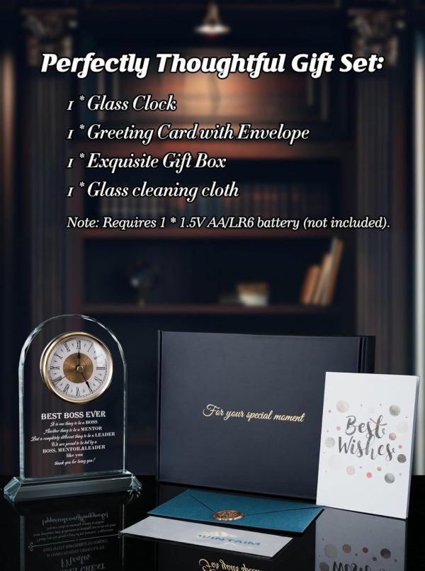 Elegant Glass Clock - Best Boss Gifts For Men & Women - Image 5