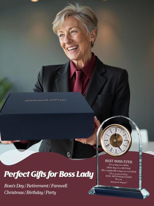 Elegant Glass Clock - Best Boss Gifts For Men & Women - Image 6