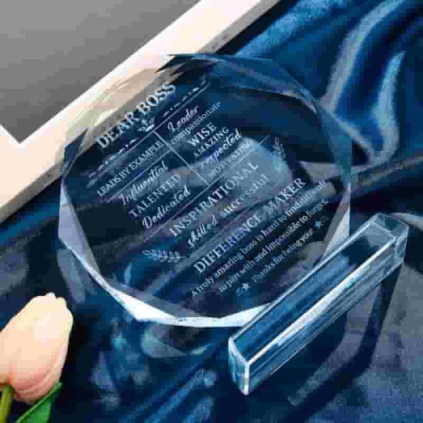 Best Crystal Plaque Boss Gifts For Retirement & Appreciation - Image 4