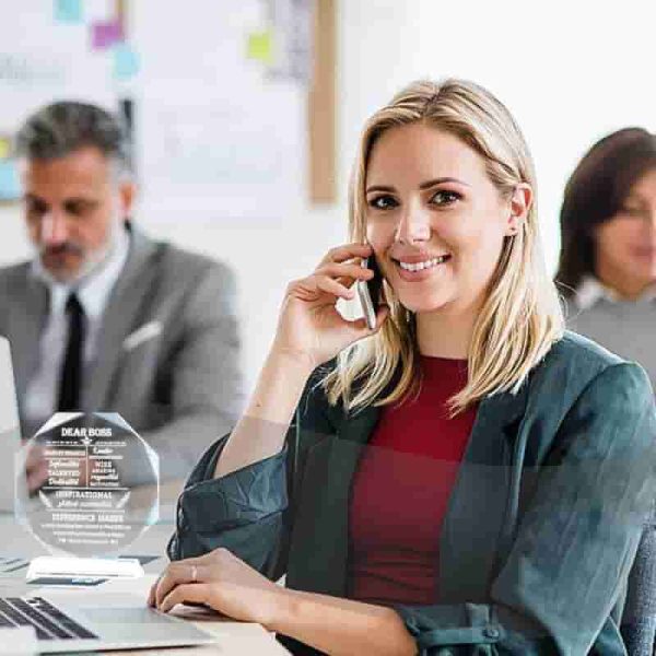 Best Crystal Plaque Boss Gifts For Retirement & Appreciation - Image 5