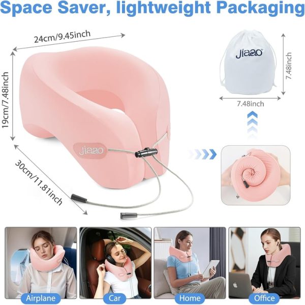 Best Memory Foam Travel Neck Pillow Set With Eye Mask - Image 2