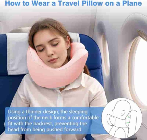 Best Memory Foam Travel Neck Pillow Set With Eye Mask - Image 5
