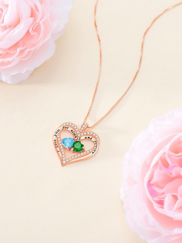 Rose Gold Birthstone Necklace - Perfect Gift For Her - Image 6