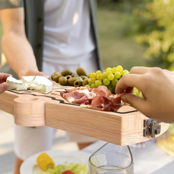 Best Foldable Bamboo Charcuterie Board Set - Perfect Gift - Image 5