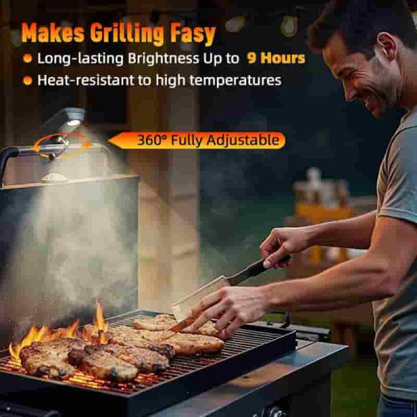 Best Solar/usb-c Rechargeable Grill Lights - Perfect Gift - Image 2