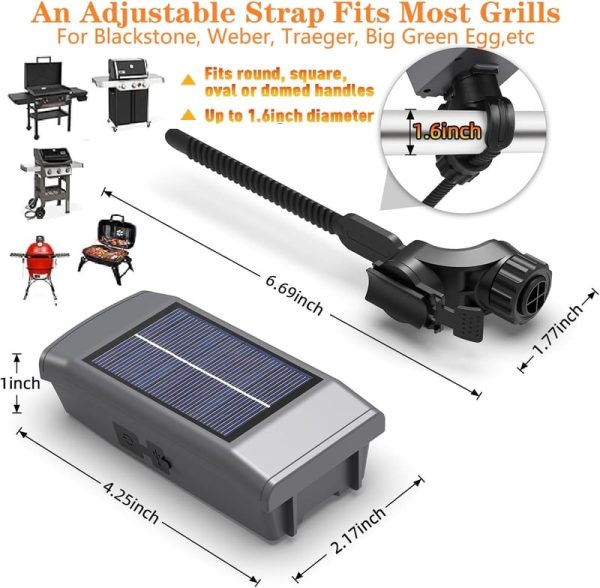 Best Solar/usb-c Rechargeable Grill Lights - Perfect Gift - Image 6