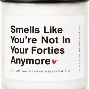 Best 50th Birthday Gifts For Women - Lavender Soy Candle, Funny & Unique