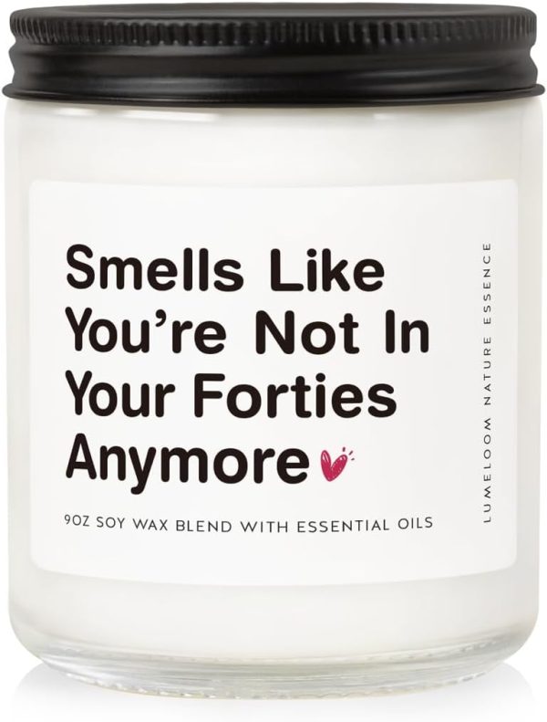 Best 50th Birthday Gifts For Women - Lavender Soy Candle, Funny & Unique