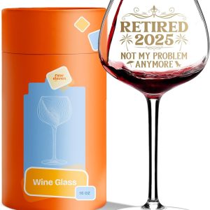 Best 2025 Retirement Wine Glass For Women - Unique Gift Idea