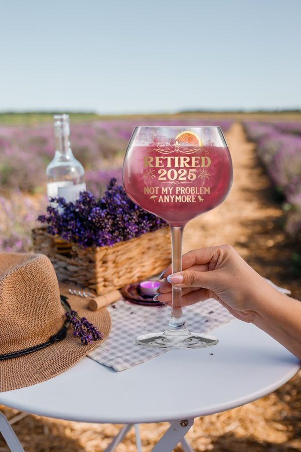 Best 2025 Retirement Wine Glass For Women - Unique Gift Idea - Image 3