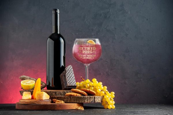 Best 2025 Retirement Wine Glass For Women - Unique Gift Idea - Image 4