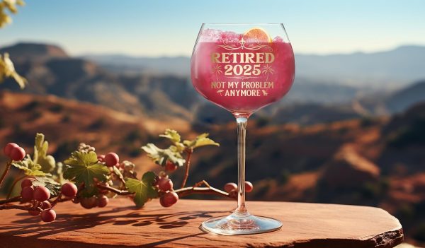 Best 2025 Retirement Wine Glass For Women - Unique Gift Idea - Image 5