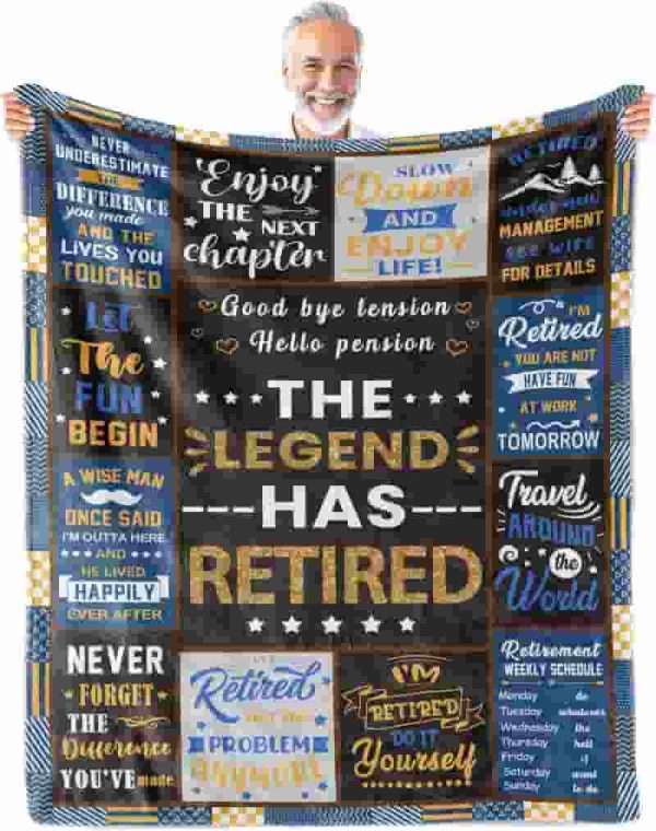 Best Retirement Blanket Gift For Men 2025