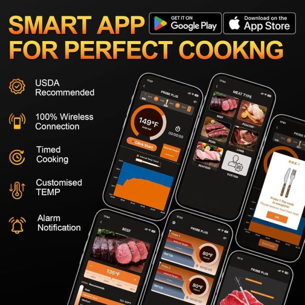 Best Wireless Bluetooth Meat Thermometer For Bbq & Cooking - Image 3