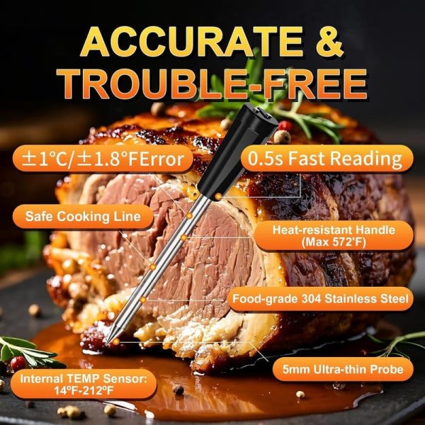 Best Wireless Bluetooth Meat Thermometer For Bbq & Cooking - Image 4