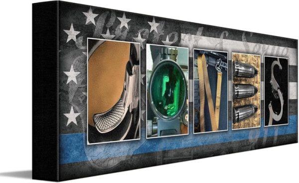 Best Police Name Art: Personalized Gift For Officers