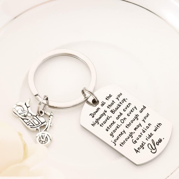Ride Safe Keychain For Motorcycle Riders - Guardian Angel Gift - Image 5