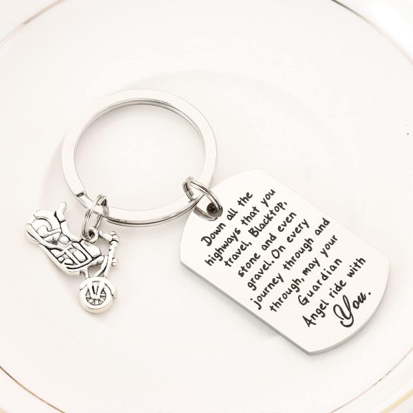 Ride Safe Keychain For Motorcycle Riders - Guardian Angel Gift - Image 6