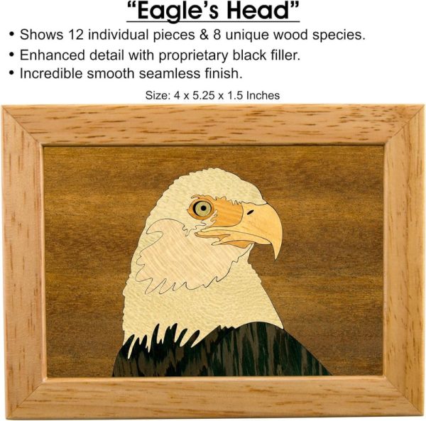Handmade Eagle Wooden Box - Unique Jewelry Gift - Made In Usa - Image 3