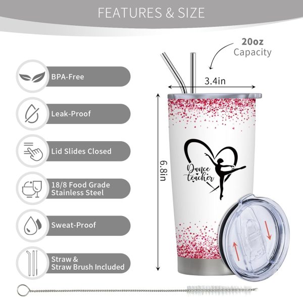 Best Dance Teacher Gifts - 20oz Coffee Tumbler For Women - Image 2