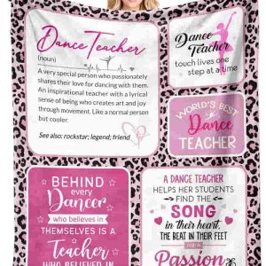 Best Dance Teacher Gifts - Inspirational Blanket 50x60