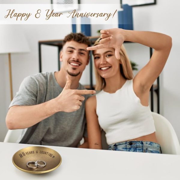 Bronze 8th Anniversary Jewelry Tray - Perfect Wedding Gift For Couples - Image 2