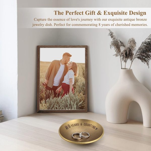 Bronze 8th Anniversary Jewelry Tray - Perfect Wedding Gift For Couples - Image 6