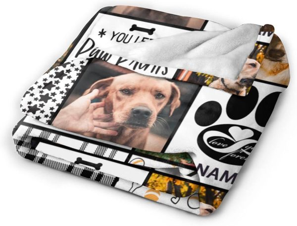 Personalized Dog Memorial Blanket - Pet Sympathy Gift - Image 2