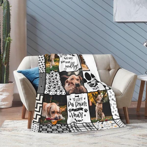 Personalized Dog Memorial Blanket - Pet Sympathy Gift - Image 6