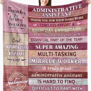 Best Administrative Assistant Day Gift Blanket 60"x50"