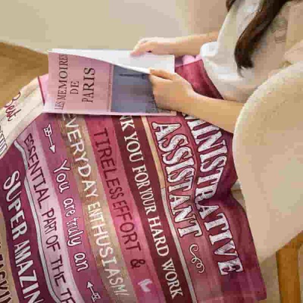 Best Administrative Assistant Day Gift Blanket 60"x50" - Image 6
