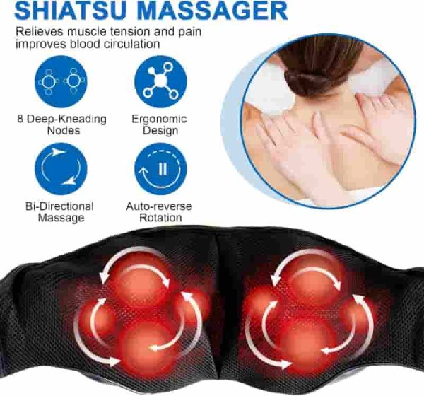 Best 3d Neck & Shoulder Massager With Heat For Pain Relief - Image 2