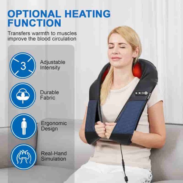 Best 3d Neck & Shoulder Massager With Heat For Pain Relief - Image 5