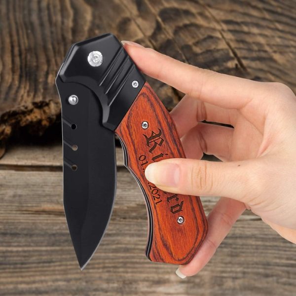 Best Personalized Pocket Knife Gift For Men - Engraved & Custom - Image 2