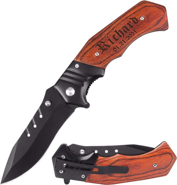 Best Personalized Pocket Knife Gift For Men - Engraved & Custom - Image 4