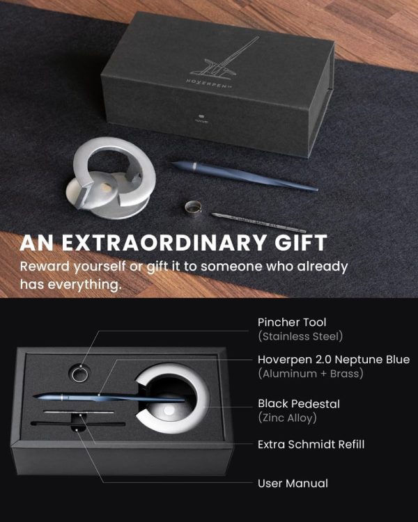 Novium Hoverpen - Luxury Futuristic Pen In Neptune Blue - Image 4