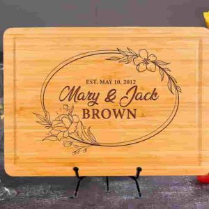 Best Personalized Cutting Board For Couples – Wedding & Anniversary Gift