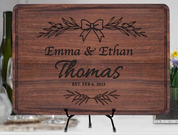 Best Personalized Cutting Board For Couples – Wedding & Anniversary Gift - Image 2