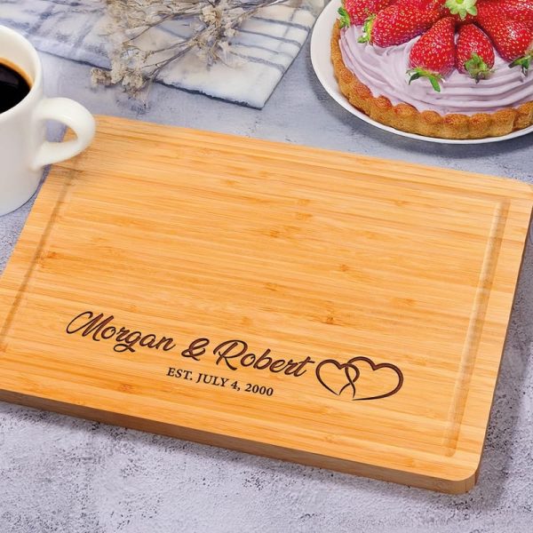 Best Personalized Cutting Board For Couples – Wedding & Anniversary Gift - Image 3