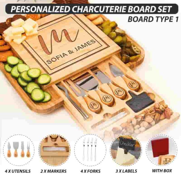 Best Personalized Charcuterie Board Gifts Set - Perfect For Any Occasion - Image 5