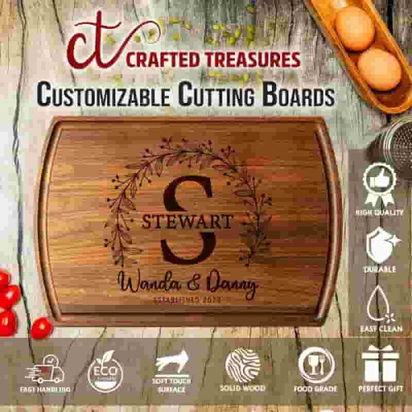Best Personalized Cutting Board - Anniversary & Wedding Gift - Image 5