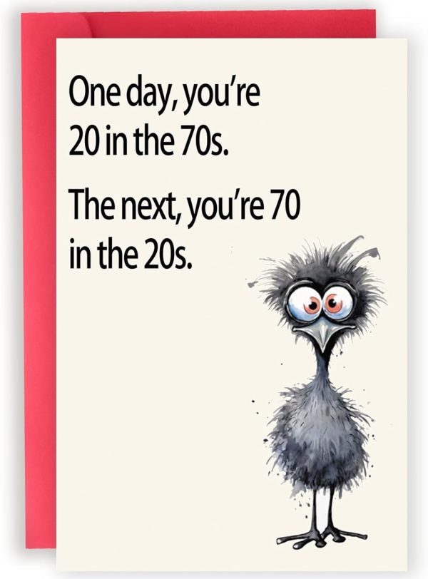 Best Funny 70th Birthday Card For Men & Women
