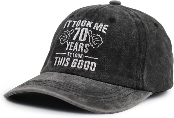 Funny 70th Birthday Hat - Look This Good Cap - Image 2