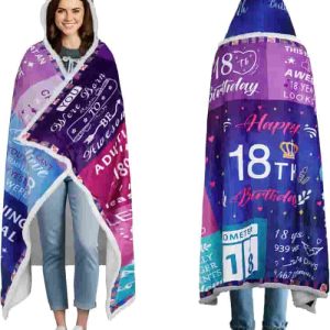 Best 18th Birthday Blanket Hoodie For Women