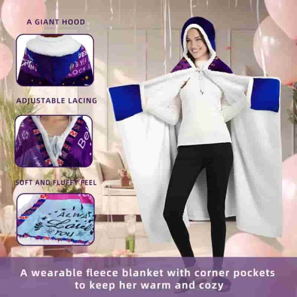 Best 18th Birthday Blanket Hoodie For Women - Image 3