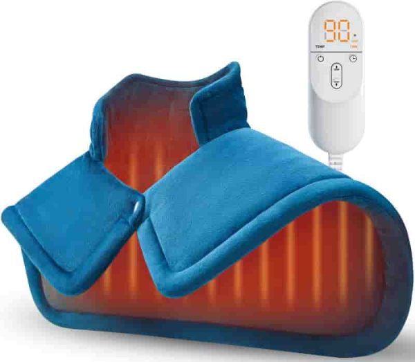 Best Electric Heating Pad For Neck & Shoulder Pain Relief - Perfect Gift For Mom & Dad