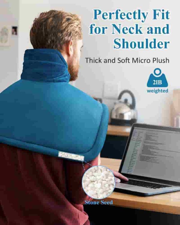 Best Electric Heating Pad For Neck & Shoulder Pain Relief - Perfect Gift For Mom & Dad - Image 3