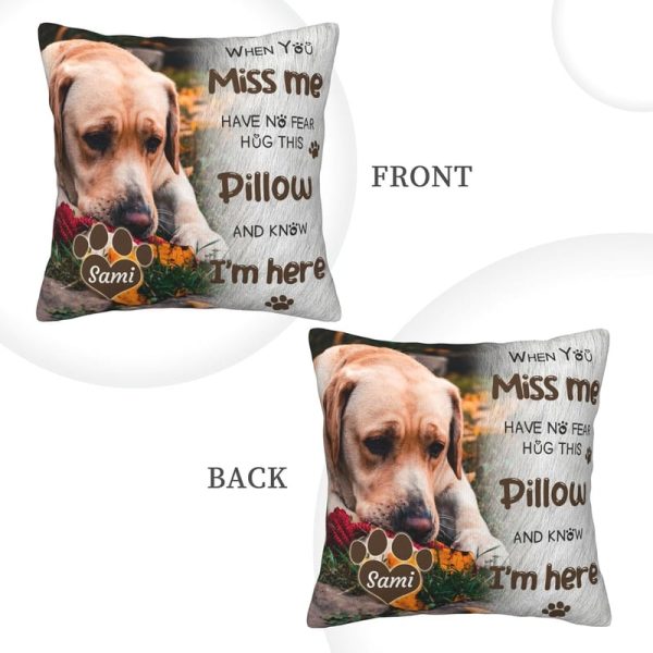 Best Personalized Pet Memorial Pillow With Photo For Dogs & Cats - Image 4