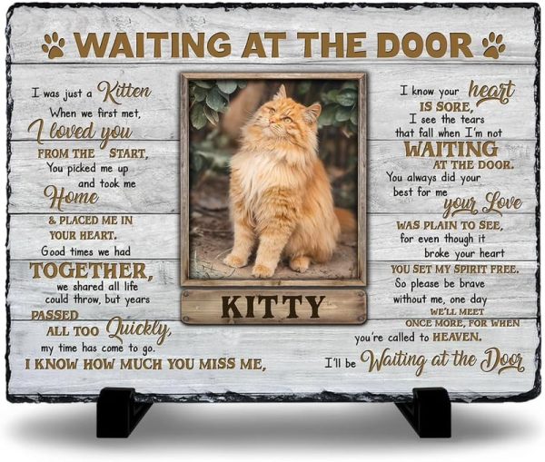 Best Personalized Cat Memorial Stone - Custom Sympathy Gift