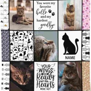 Personalized Cat Loss Blanket - Memorial Gift 30''x40''